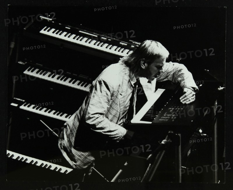 Rick Wakeman performing at the Forum Theatre, Hatfield, Hertfordshire, 6 October 1987. Artist: Denis Williams