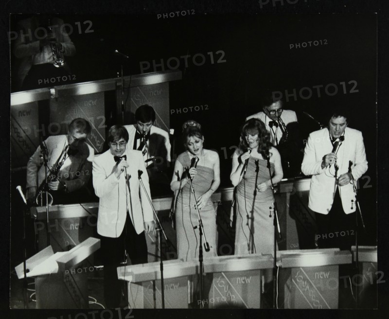 The New Squadronaires in concert at the Forum Theatre, Hatfield, Hertfordshire, 1984. Artist: Denis Williams
