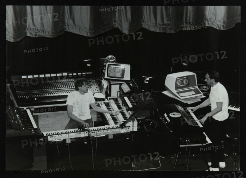 German electronic musician Klaus Schulze at the Forum Theatre, Hatfield, Hertfordshire, 1983. Artist: Denis Williams