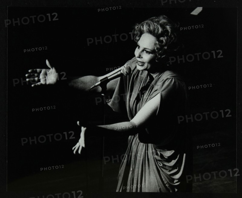 Marion Montgomery singing at the Forum Theatre, Hatfield, Hertfordshire, 17 March 1979. Artist: Denis Williams