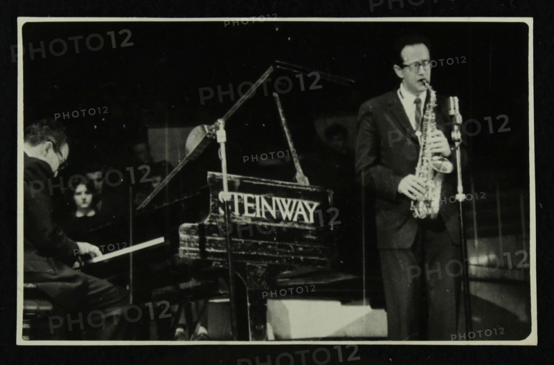The Dave Brubeck Quartet in concert at Colston Hall, Bristol, 1958. Artist: Denis Williams