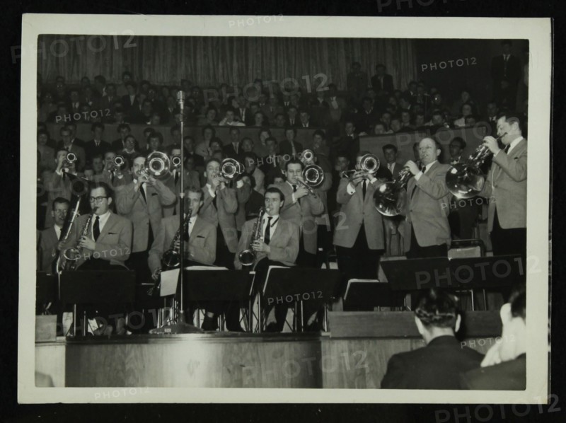 The Stan Kenton Orchestra in concert, 1956. Artist: Denis Williams