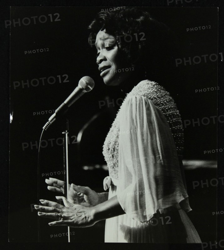 Singer Selena Jones on stage at the Forum Theatre, Hatfield, Hertfordshire, 1979. Artist: Denis Williams