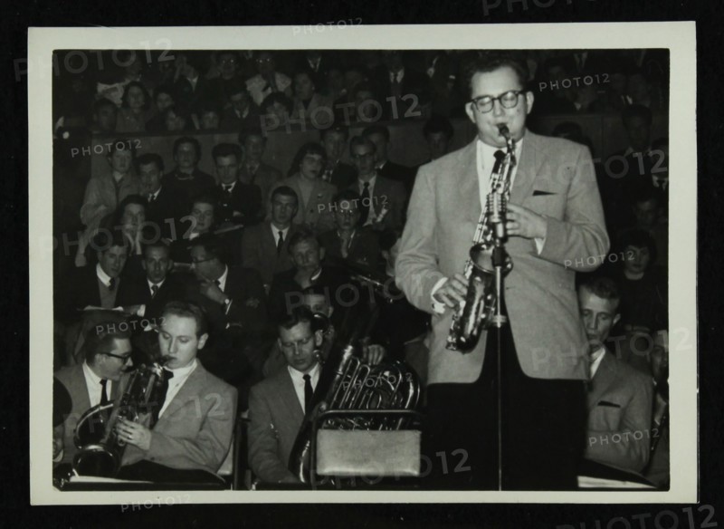The Stan Kenton Orchestra in concert, 1956. Artist: Denis Williams