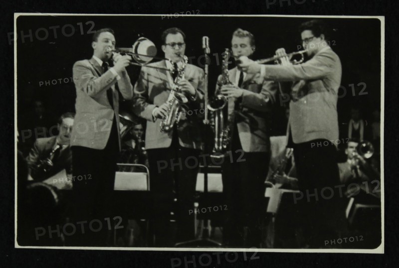 The Stan Kenton Orchestra in concert, 1956. Artist: Denis Williams