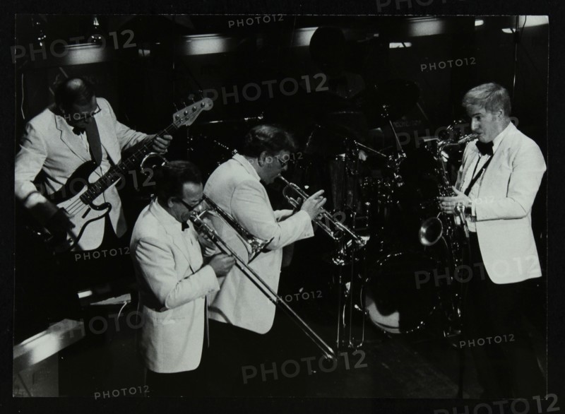 Jazz group playing at the Forum Theatre, Hatfield, Hertfordshire, 1984. Artist: Denis Williams