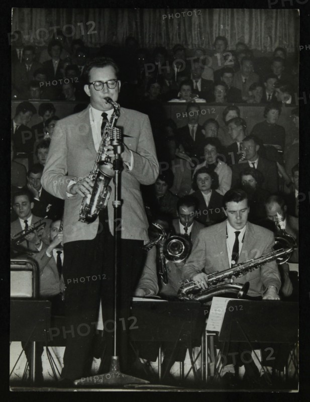 The Stan Kenton Orchestra in concert, 1956. Artist: Denis Williams