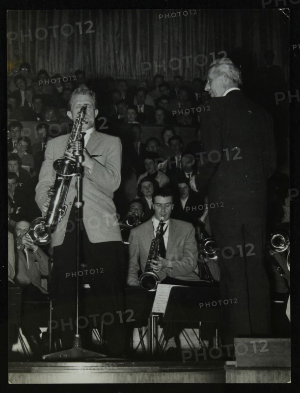 The Stan Kenton Orchestra in concert, 1956. Artist: Denis Williams