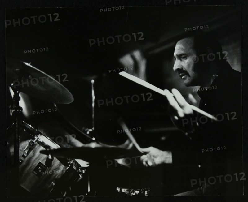 Drummer Alan Jackson playing at The Stables, Wavendon, Buckinghamshire. Artist: Denis Williams