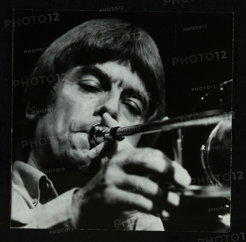 American trombonist Bill Watrous playing at the Forum Theatre, Hatfield, Hertfordshire, 1982. Artist: Denis Williams
