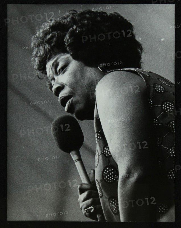 American singer Sarah Vaughan at the Capital Radio Jazz Festival, Knebworth, Hertfordshire, 1981. Artist: Denis Williams