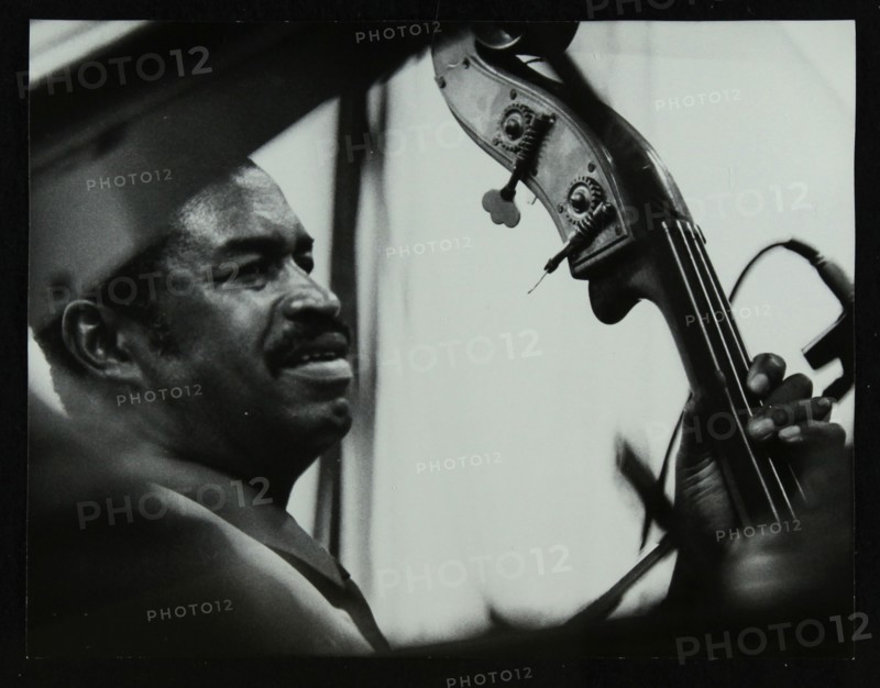 Bassist Eddie Jones at the Capital Radio Jazz Festival, Knebworth, Hertfordshire, 1982. Artist: Denis Williams