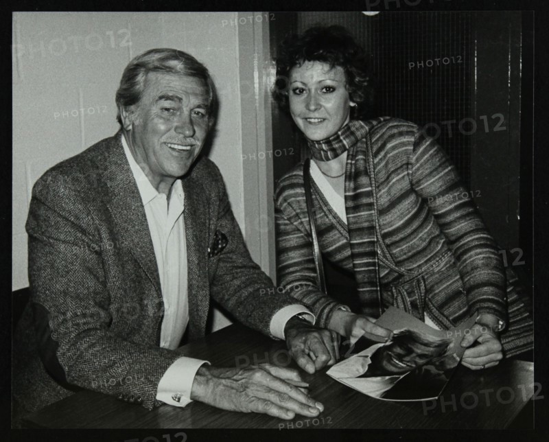 Howard Keel after his concert at the Forum Theatre, Hatfield, Hertfordshire, 14 May 1983. Pictured w Artist: Denis Williams