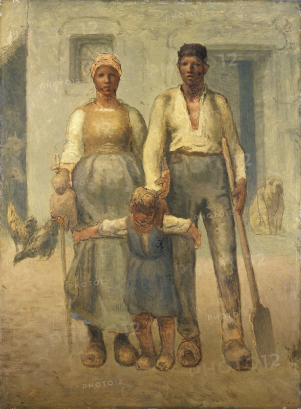'The peasant family', 1871-72. Artist: Jean Francois Millet.