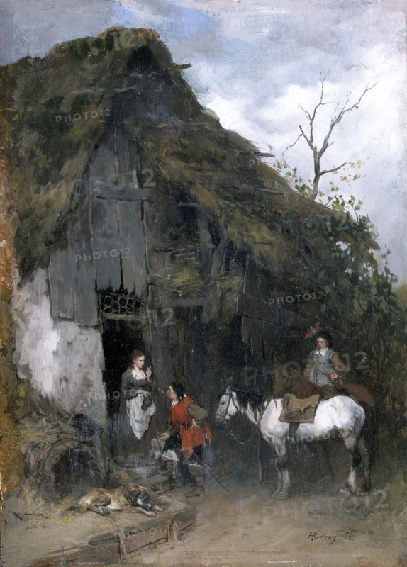 'Refreshment by the way', c1850-1900. Artist: Heinrich Breling