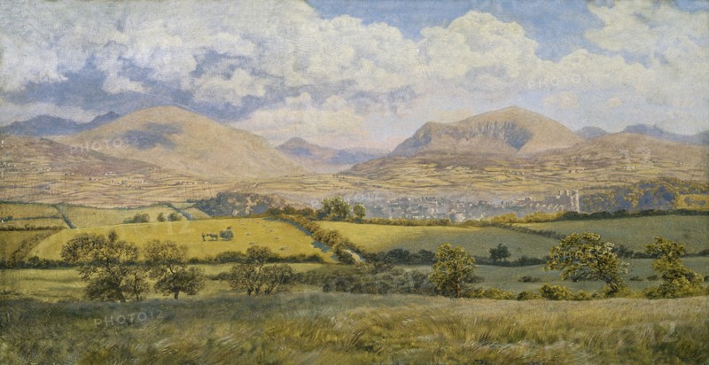 'Caernarvon', 1875. Artist: John Brett