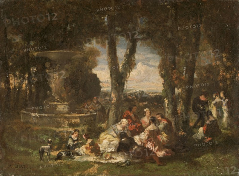'Fete Champetre', 19th century. Artist: Narcisse Virgile Diaz de la Pena.