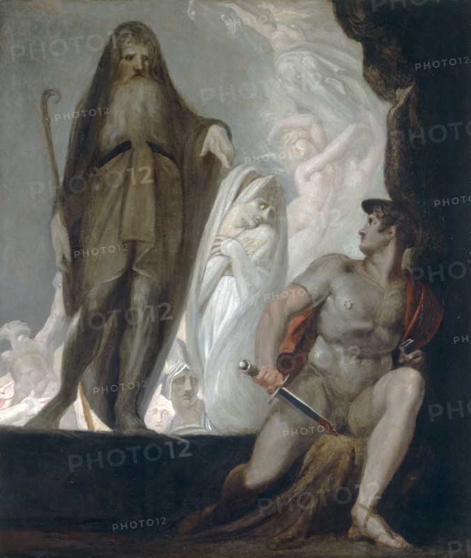 'Teiresias foretells the future to Odysseus', 1804-1810. Artist: Henry Fuseli.