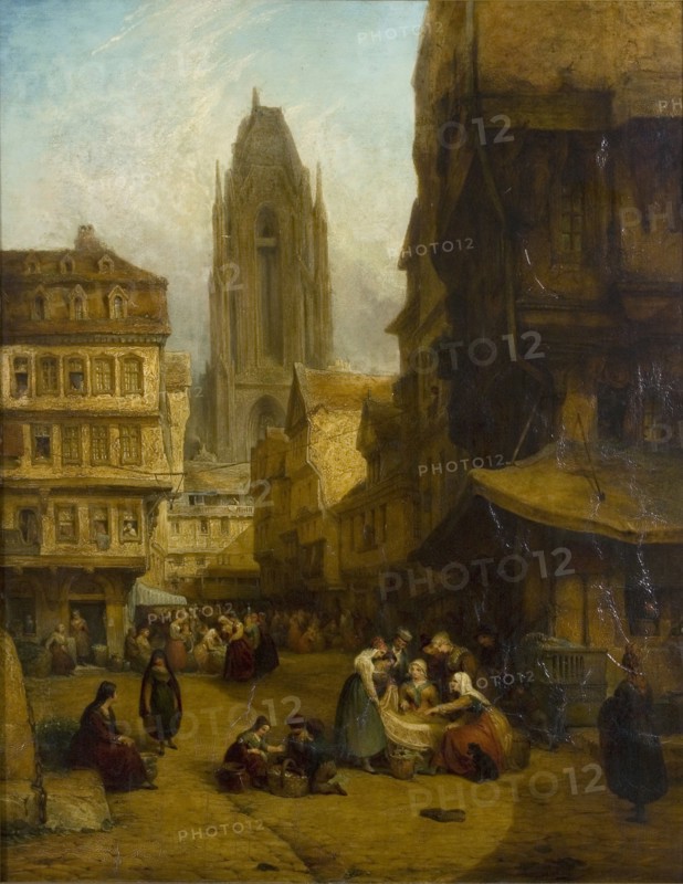 'A Continental Market Place', 1806-1869. Artist: George Jones.