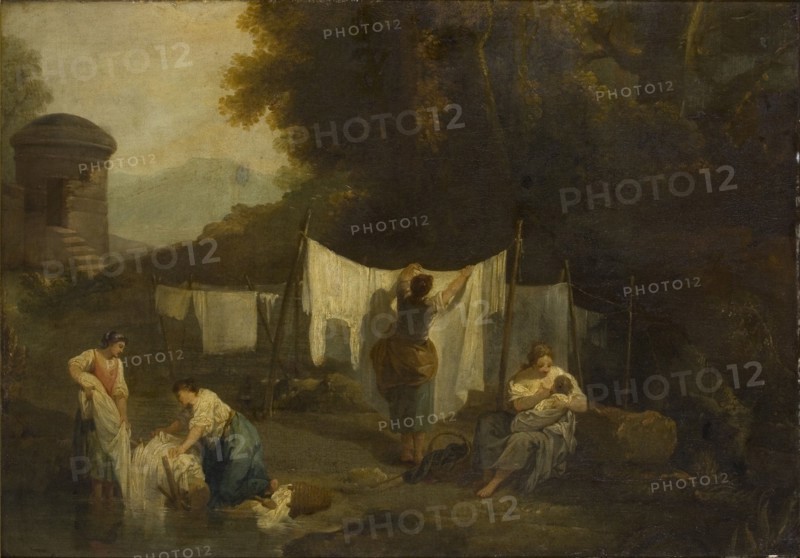 'The bleaching grounds (Peasants washing linen)', 1754-1802. Artist: George Romney.