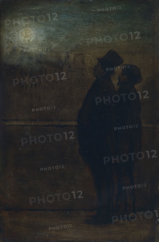 'The night walkers', 1828-1879. Artist: Honore Daumier.