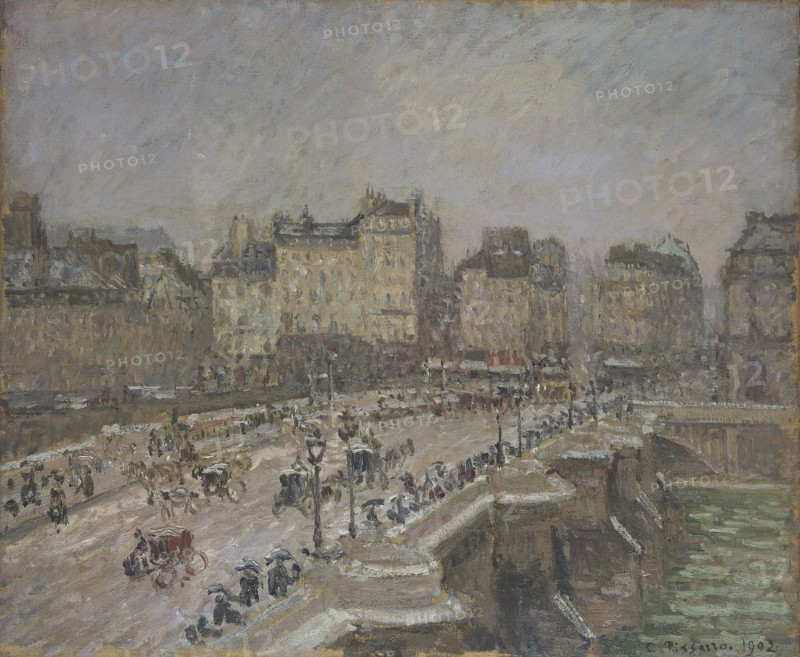 'Pont Neuf, snow effect, 2nd series', 1902. Artist: Camille Pissarro.