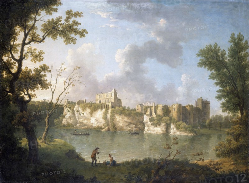 'Chepstow Castle', c1770s. Artist: John Inigo Richards