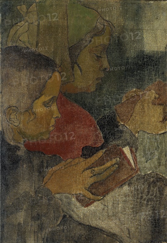 'Breton peasant women at mass', 1890s. Artist: Armand Seguin
