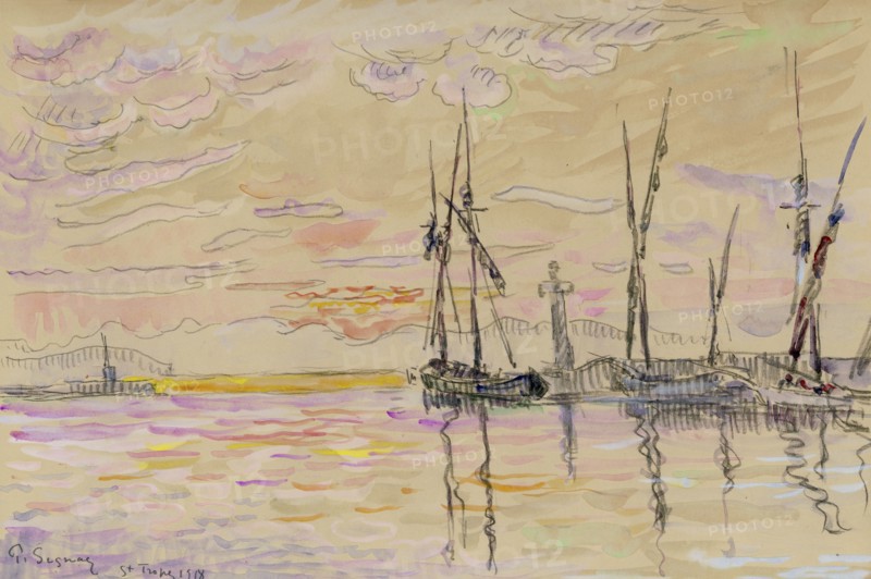 'St Tropez', 1918. Artist: Paul Signac.