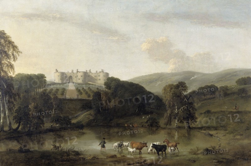 'Chirk Castle from the North', 1704-1734. Artist: Pieter Tillemans
