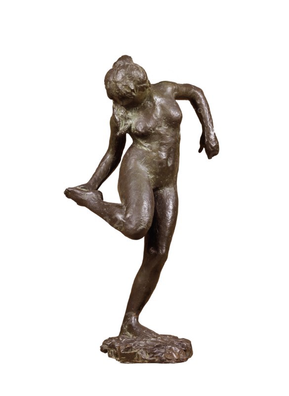'Dancer looking at the sole of her right foot', c1890. Artist: Edgar Degas.