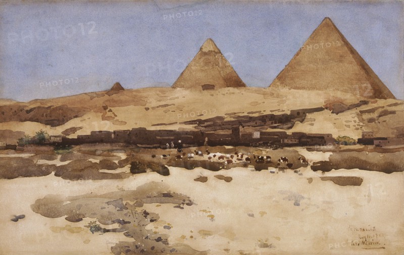 'Pyramids', 1881. Artist: Arthur Melville