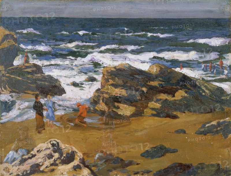 'Llangranog, a fresh morning', 1893-1934. Artist: Christopher Williams