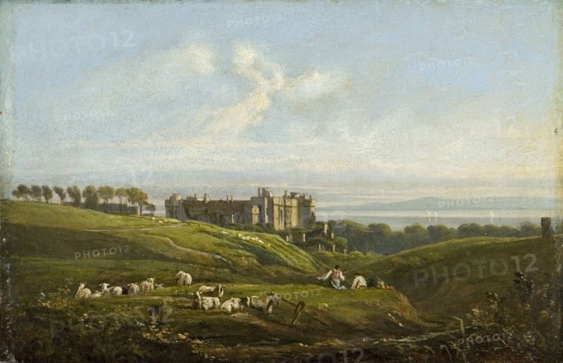 'St Donat's Castle', 1820. Artist: George Orleans De La Motte