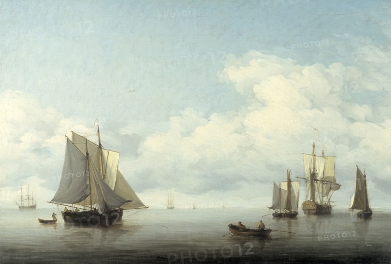 'Seascape with shipping', 1743-1759. Artist: Charles Brooking