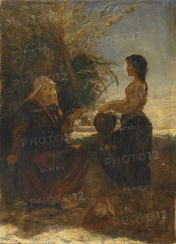 'Christ and the woman of Samaria', 1854-1915. Artist: Thomas Henry Thomas