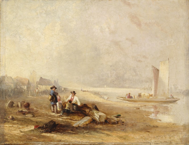 'A river shore', 1813-1867. Artist: Clarkson Stanfield.