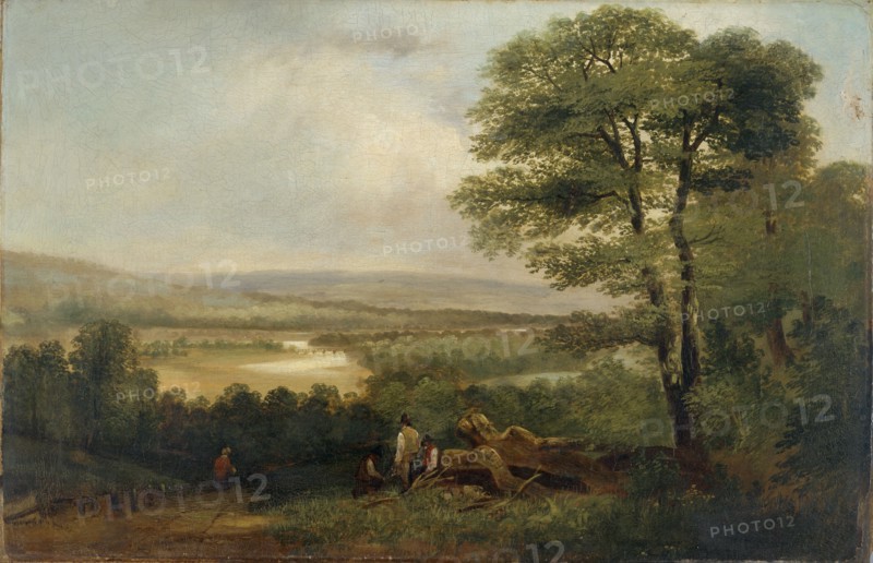 'Landscape: View in Northumberland', 1804-1848. Artist: Thomas Miles Richardson I.
