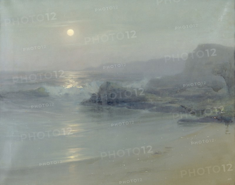 'Moonlight on the sea', 1899. Artist: Lionel Walden