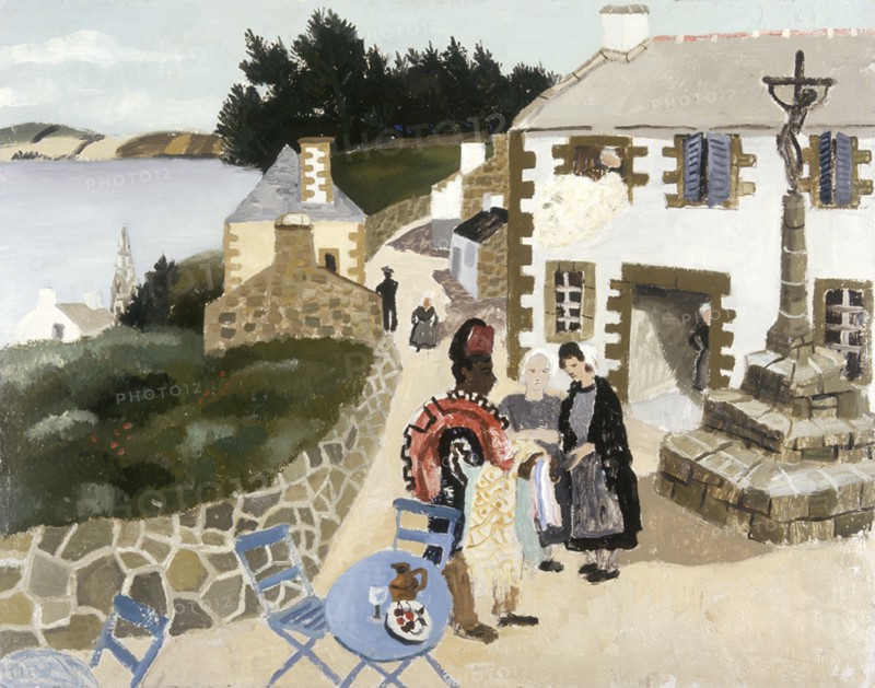 'The rug seller, Treboul', 1930. Artist: Christopher Wood