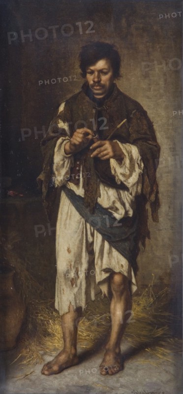 'The beggar', 1862-1902. Artist: Janos Valentiny