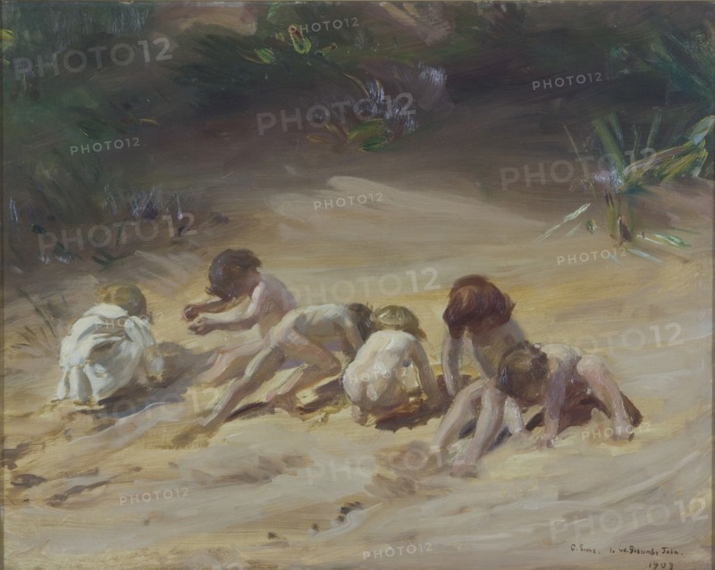 'Children at play', 1903. Artist: Charles Sims.