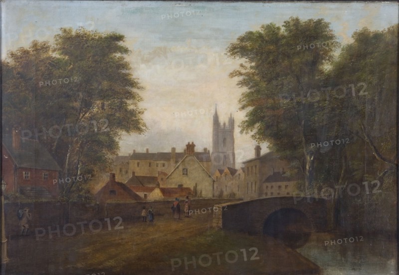 'Cardiff from the North Road', c1784. Artist: Alexander Wilson.