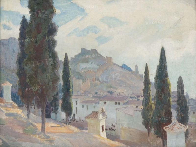 'Spanish Landscape', 1895-1933. Artist: George Murray