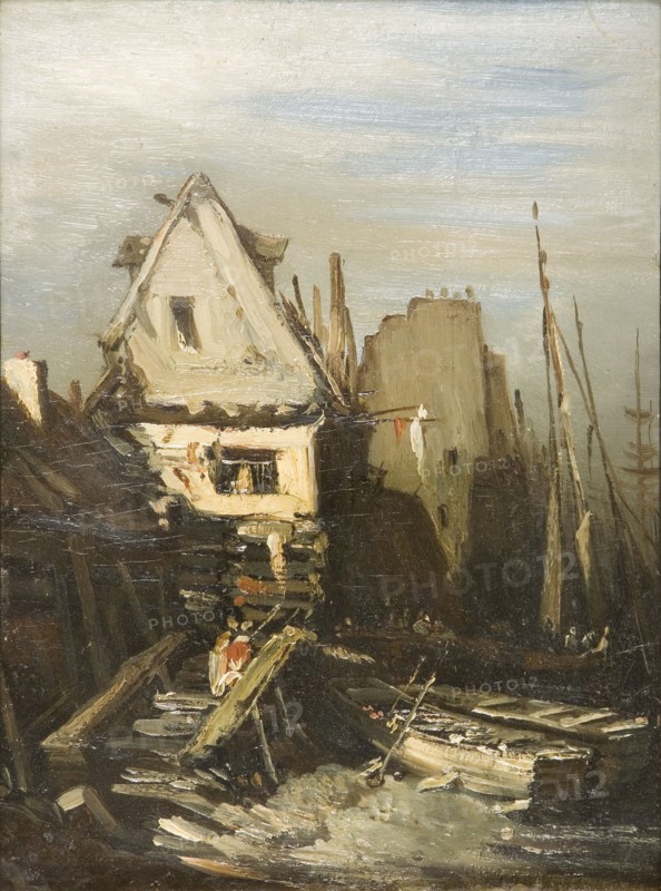 'The Norman Port', 1823-1886. Artist: Eugene Isabey.