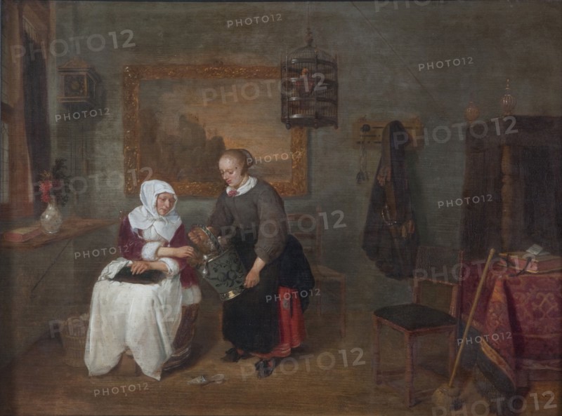 'A Dutch interior', 1640-1658. Artist: Gerritsz Quiringh van Brekelenkam
