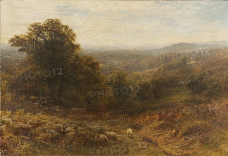 'Noon on the Surrey Hills', 1853-1893. Artist: George Vicat Cole.