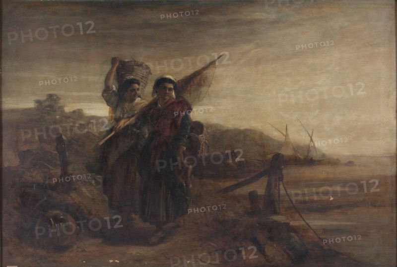 'Fisherwomen of the Basque Provinces', 1880-1891. Artist: Thomas Kent Pelham