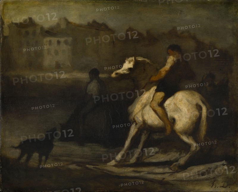 'The watering place', 1828-1879. Artist: Honore Daumier.