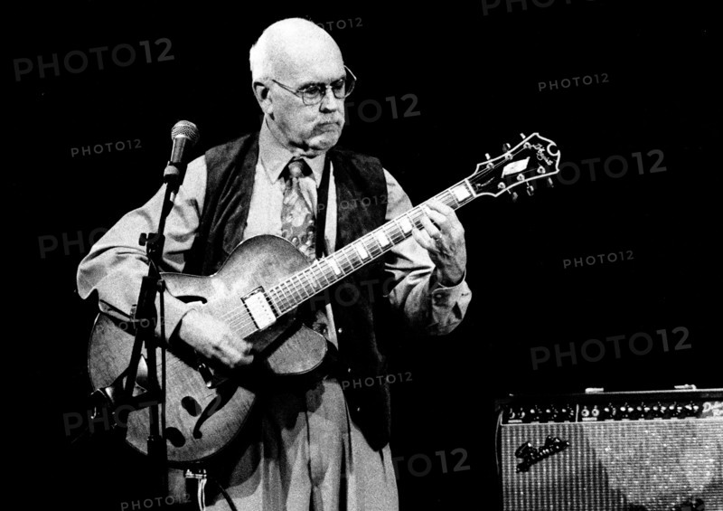 Jim Hall, American jazz guitarist, composer and arranger, Brecon, 2000.  Artist: Brian O'Connor.